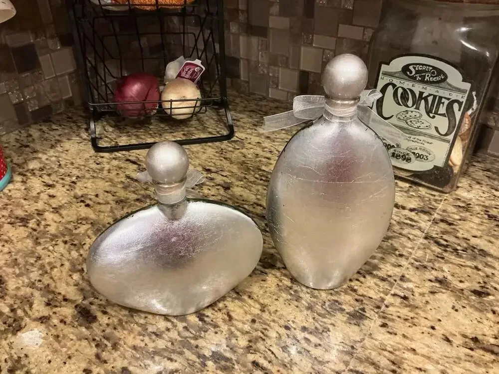 Pier 1 Decorative Glass Bottle Set